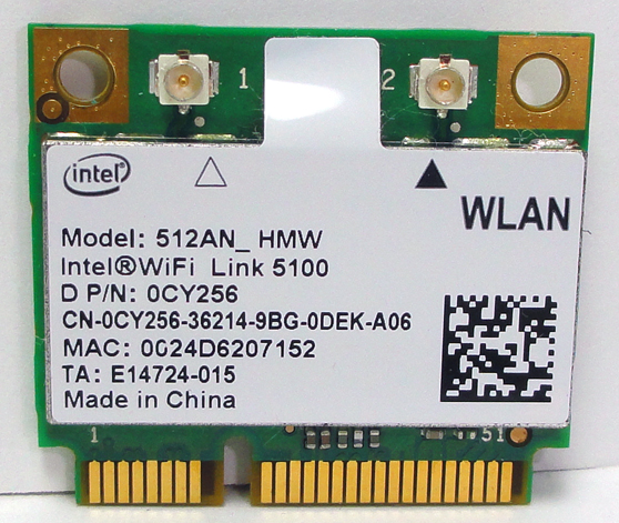 Sony VAIO PCG K25 Half Mini PCI e Wireless 512AN_HMW  