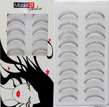 Model 21 Eyelashes No. 11T 10 Pairs
