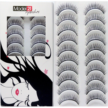 Model 21 Eyelashes No. 18N 10 Pairs