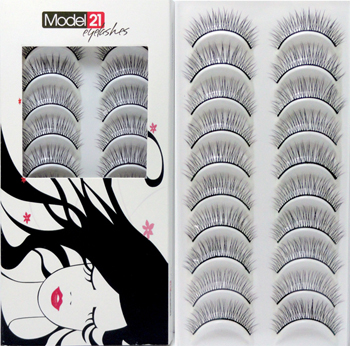 Model 21 Eyelashes No. 26N 10 Pairs