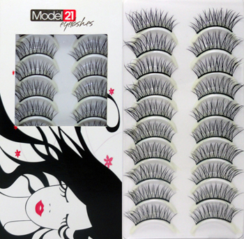 Model 21 Eyelashes No. 32x 10 Pairs