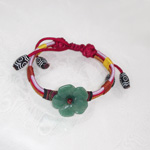 Jade Cherry Blossom Handwoven Bracelet